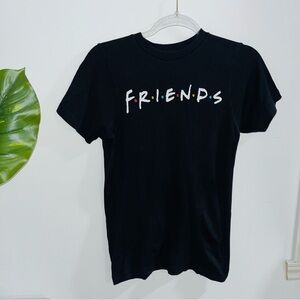 FRIENDS | Black Graphic Short Sleeve Tee Size XS